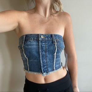 NWT URBAN OUTFITTERS CROPPED DENIUM